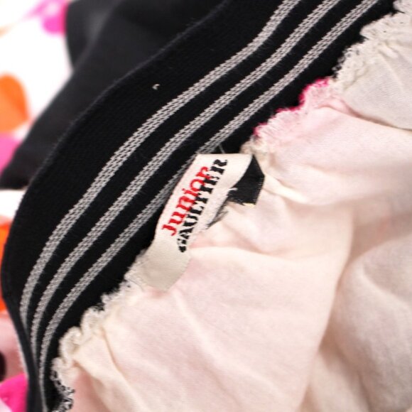 Jean Paul Junior Gaultier Black Multicolor Polka Dot Asymmetrical Skirt Small S - Picture 7 of 8